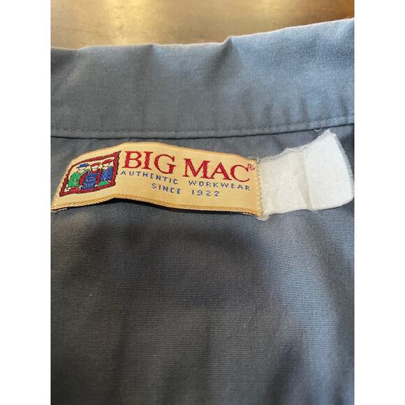 Big Mac Men’s XXXL Blue Short Sleeved Shirt Vintage - Picture 3 of 3